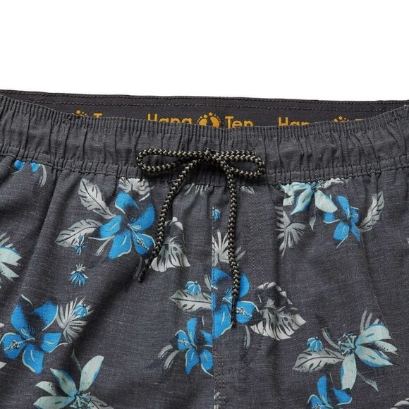 NWT Hang Ten Men's Floral Print 10" Inseam Beach Swim Shorts - Picture 5 of 7